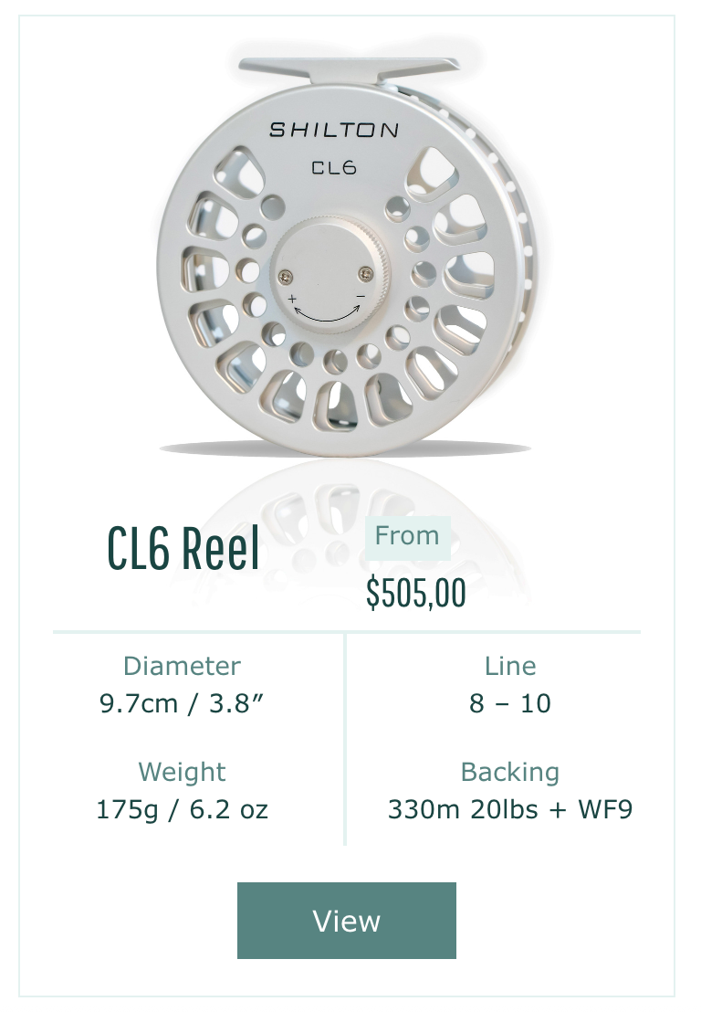 Shilton CL6 Fly Fishing Reel with product details